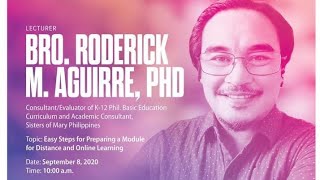 Easy Steps for Preparing A Module for Distance and Online Learning