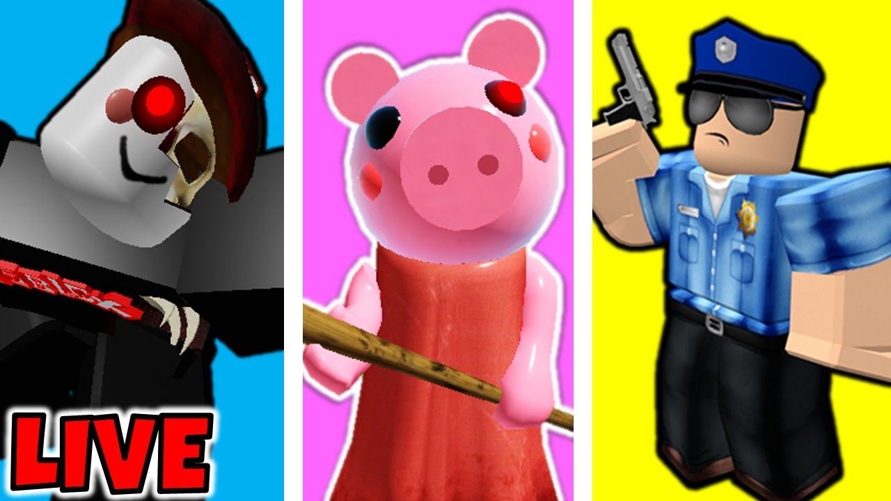 Piggy Guesty And Jailbreak Ninja Squad Challenges Roblox Live Youtube - clip roblox jailbreak world clip help hackers chase us