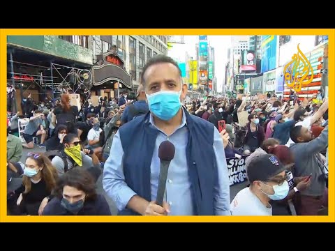 🇺🇸 استمرار المظاهرات في مدينة نيويورك الأميركية على خلفية مقتل فلويد