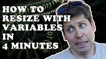 30-Days programming challenge: How to resize with variables in 4 minutes | Khan Academy ProcessingJS