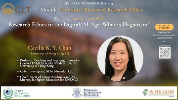 Webinar 6: Research Ethics in Digital AI Age  What is Plagiarism | Research Methodology 2025 Course