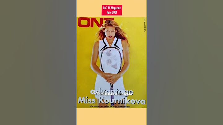 Anna Kournikova is on the cover of magazines #majalahindonesia #annakournikova #magazinecover