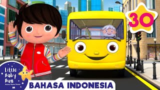 Roda-Roda Bis Butuh Bantuan! | Little Baby Bum | Koleksi Lagu Anak🎶 | Moonbug Kids Indonesia