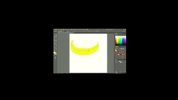 illustrator tutorial. create a banana.