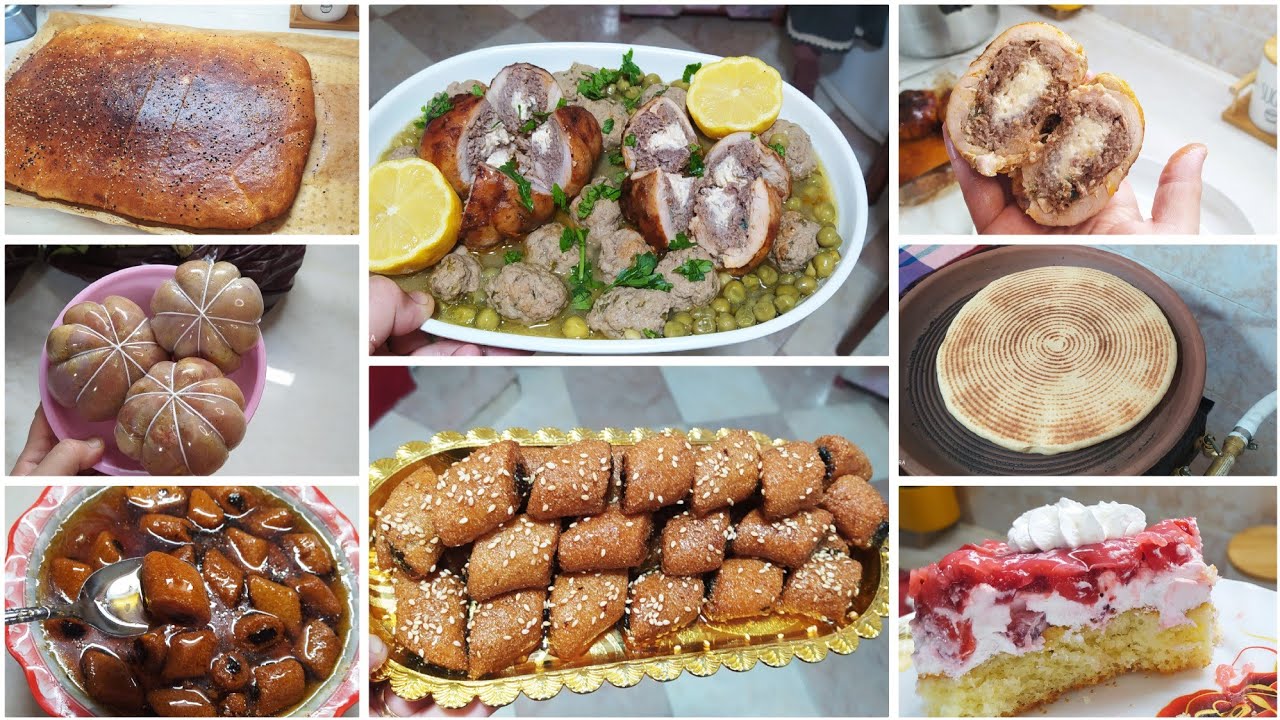 طاولة ثاني يوم رمضان افخاض الدجاج المحشية