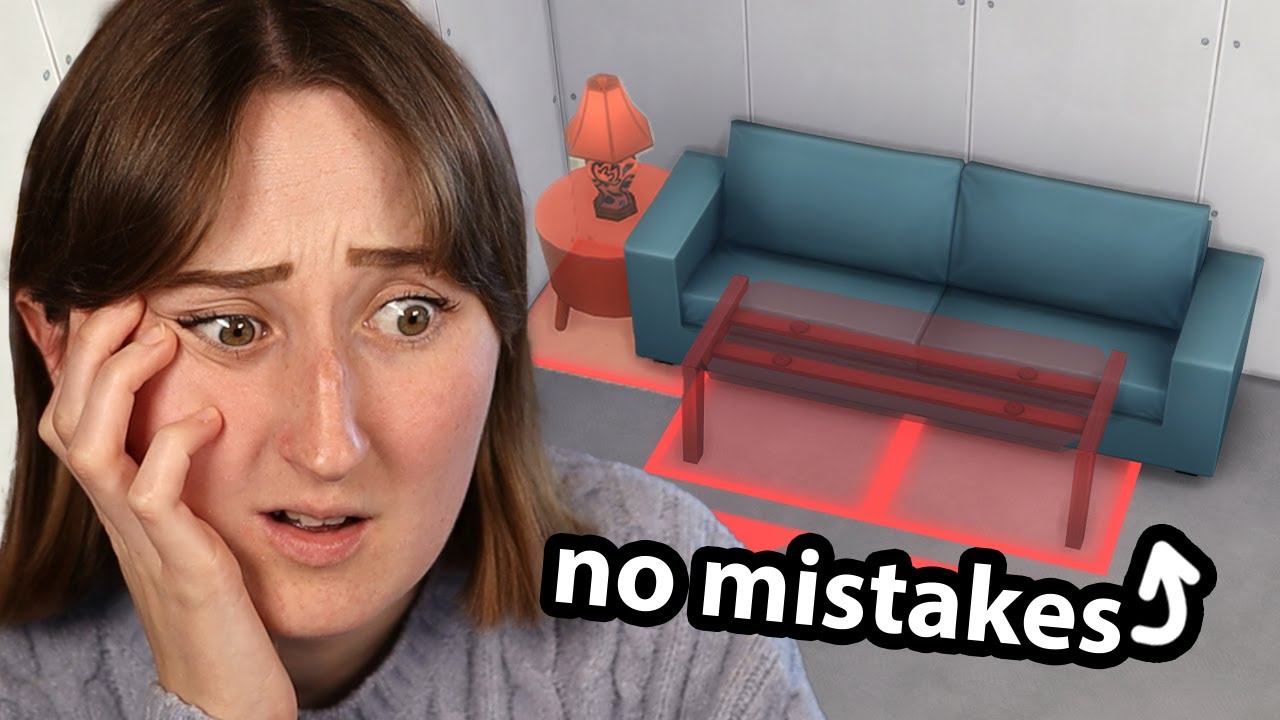 i tried building a sims house without making ANY MISTAKES - YouTube