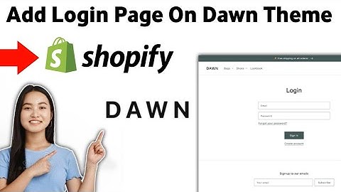 How to Add Login Page On Dawn Theme Shopify 2025