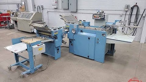 1997 MBO B20 Pile Feed Paper Folder w/ 8 Page Unit and Mobile Delivery - 040523158002A