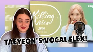 TAEYEON &#39;Dingo Killing Voice Medley&#39; REACTION