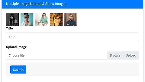 Multiple Image Upload & Show All Images || Bulk Image Upload || Store Multiple Image in Laravel