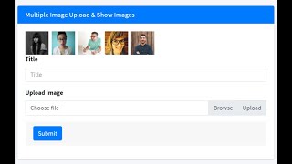 Multiple Image Upload & Show All Images || Bulk Image Upload || Store Multiple Image in Laravel