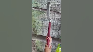 Tôi làm con dao phát rẫy bằng thép mắt xích xe tăng Nhật chặt cây lâu năm như chặt chuối vậy hiếm có