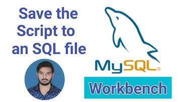 How to save SQL code in MySQL Workbench