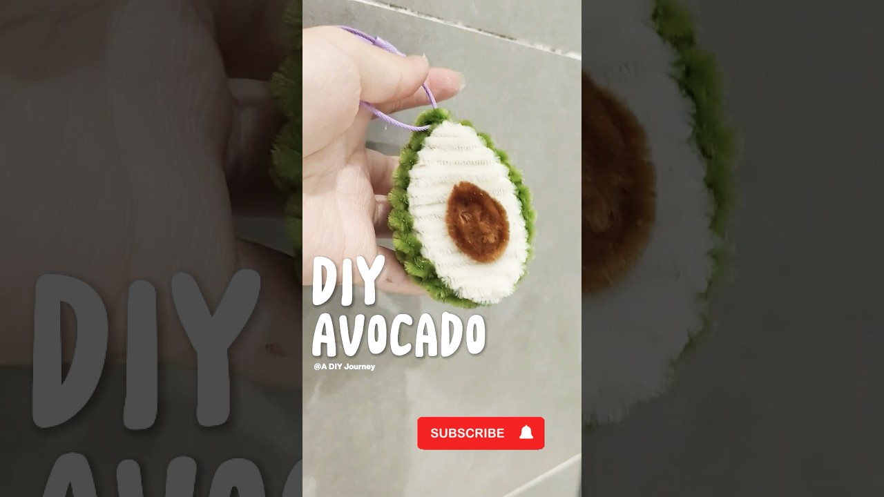 SIMPLE to make an Avocado from chenille wire