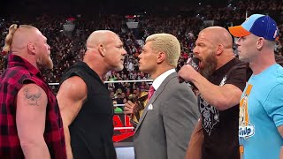 WWE 28 May 2024 Brock Lesnar vs Goldberg vs Cody Rhodes vs Triple H vs John Cena, raw | Review