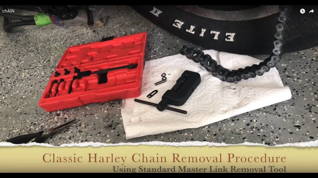 Classic Motorcycle Chain Removal Procedure Harley Davidson and Others