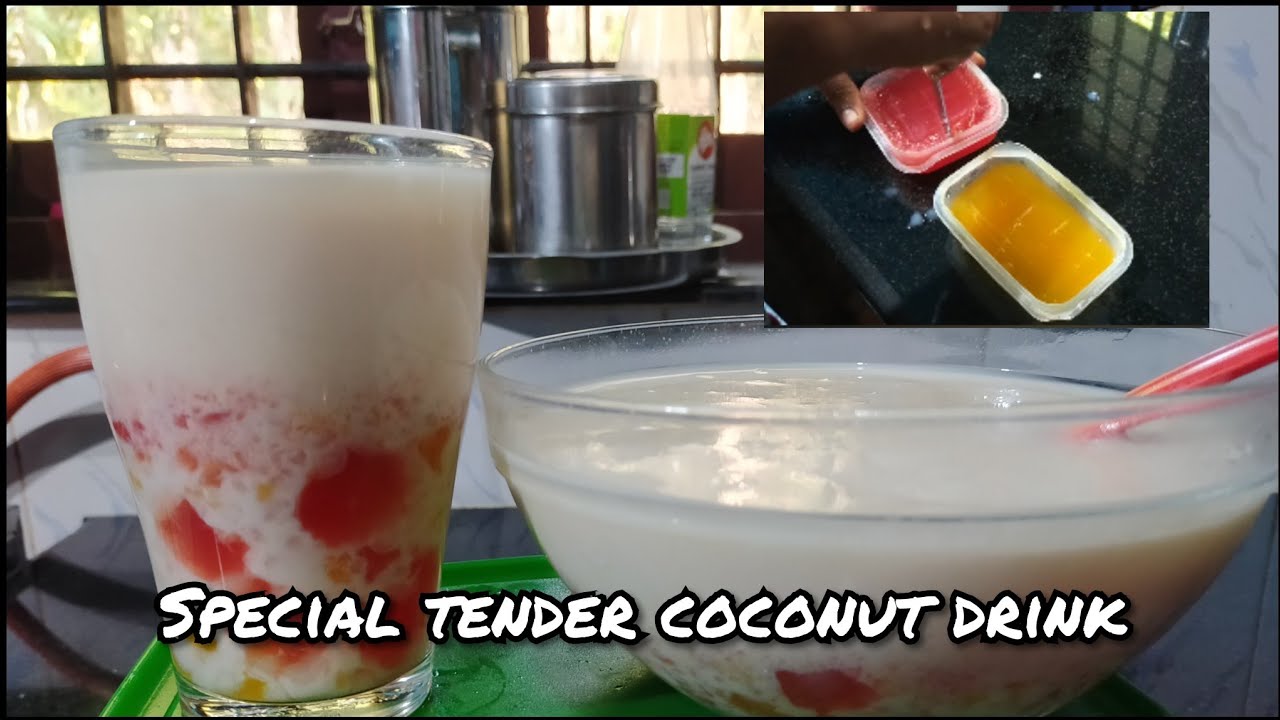 Buko Coconut Salad Drink Sago Dessert Recipe Tender Coconut Jelly