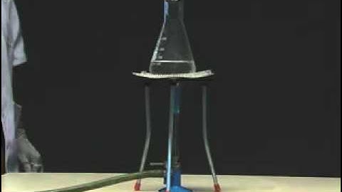 22. Using a Bunsen Burner - Chemical lab apparatus