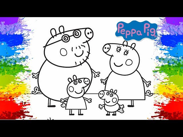 Desenho da Peppa Pig Pinturas Como Pintar online Porquinha rosa