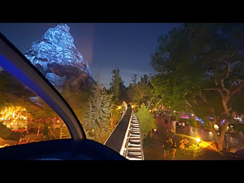 [April 2025] 4K Disneyland Monorail DRIVER POV - Full Ride Lowlight