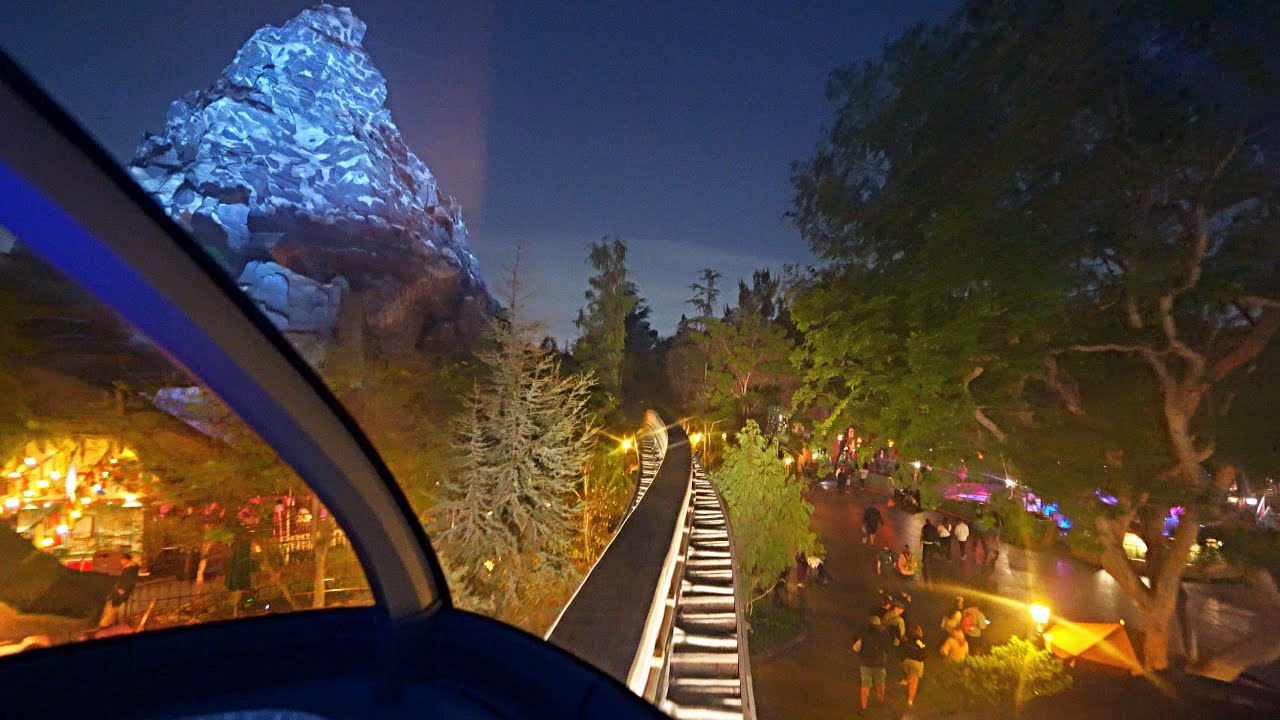 [April 2025] 4K Disneyland Monorail DRIVER POV - Full Ride Lowlight