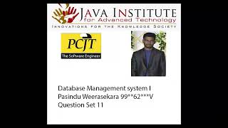 Database Management System I Task 11