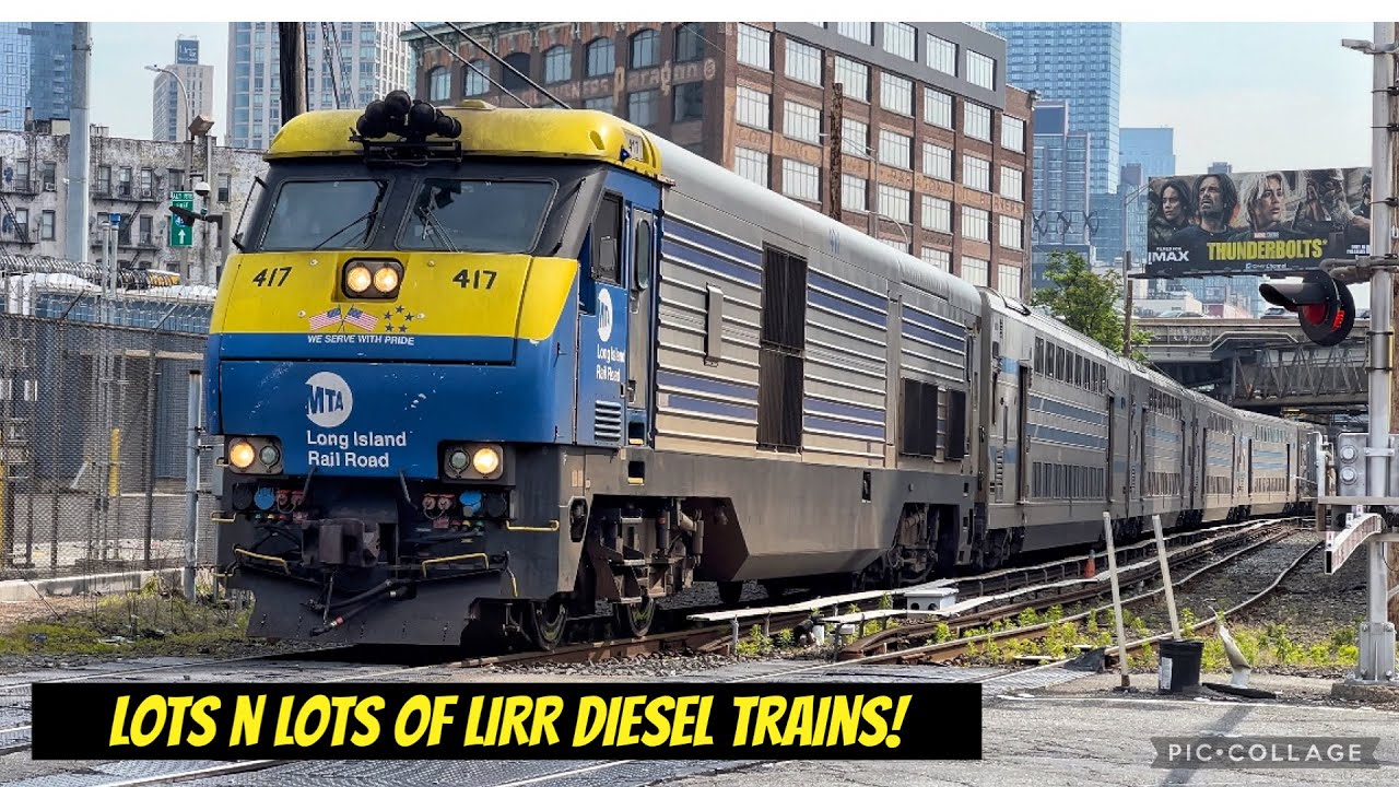 LIRR Morning Diesel Rush at Long Island City