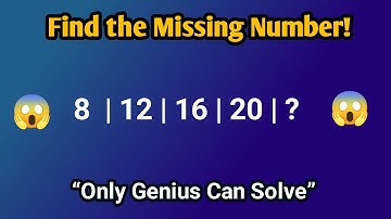“Find the Missing Number Challenge | Only Genius Can Solve This Quiz | Brain Test Puzzle Game”