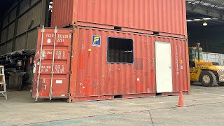Behind the Scenes - DIY Adding your window to a shipping container