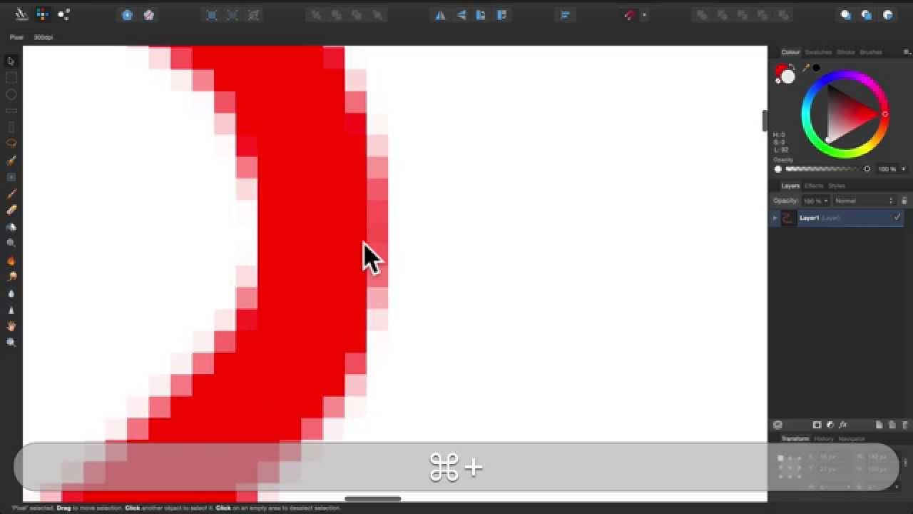 Affinity Designer Teil 1 Unterschied Pixel und YouTube
