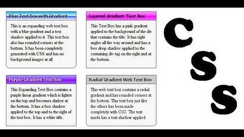 CSS Text Boxes - 2 of 2