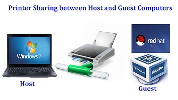 How to share a printer between Host computer and Guest system (Red hat) on Virtualbox