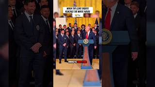 When the GOAT debate reaches the White House 😭🐐. #soccer #football #messi