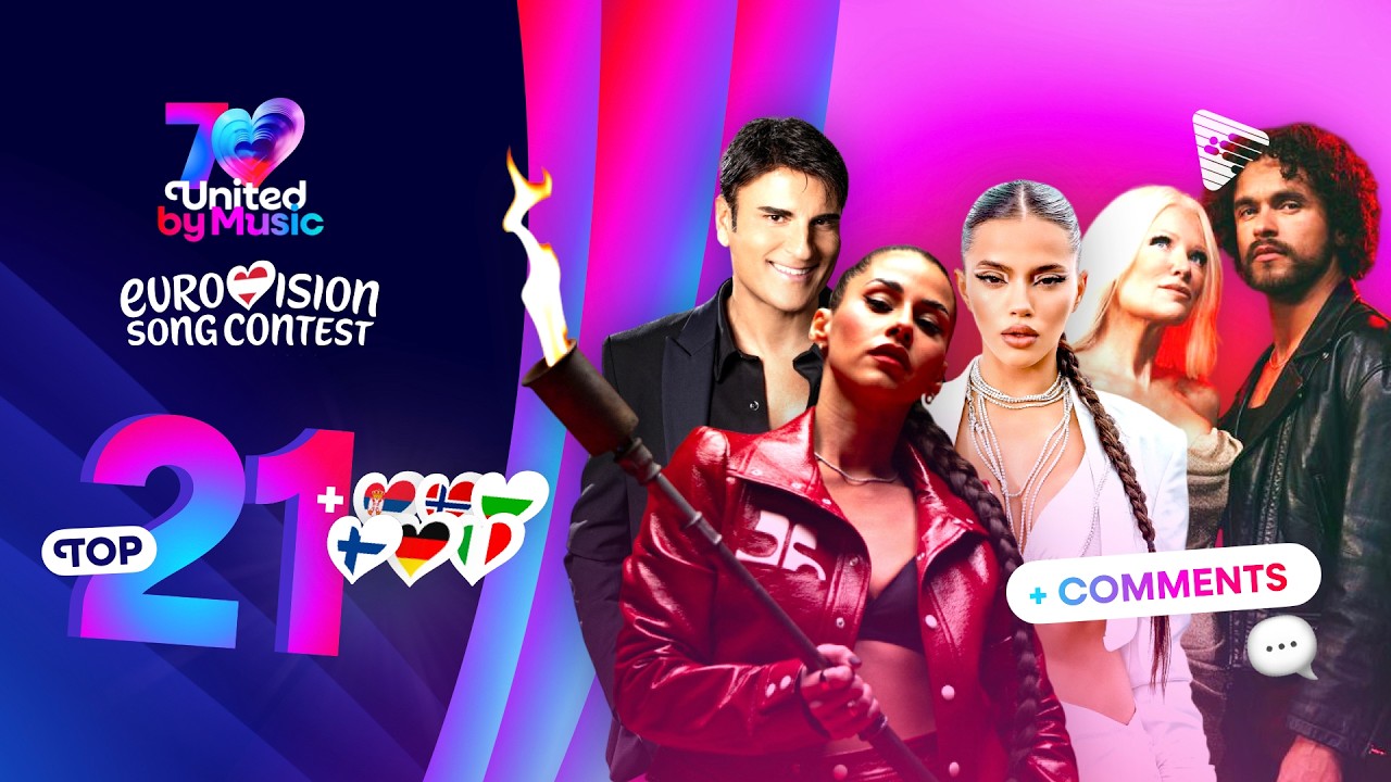 Eurovision 2026: My Top 21 - New: 🇮🇹🇫🇮🇧🇬🇳🇴🇩🇪🇷🇸 (Comments + Ratings)