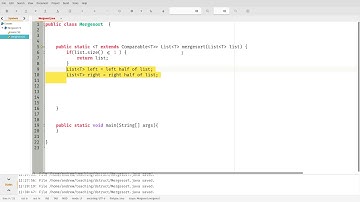 CIS 2168 Flipped - Mergesort Algorithm