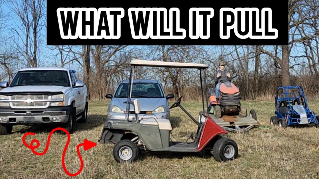 125cc electric to gas golf cart build part 12 ( how strong is it