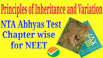 Principles of inheritance and variation class 12 ncert NTA abhyas mcq for neet exam