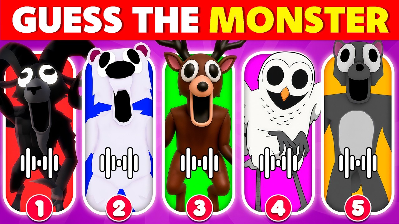 Can You Guess the 99 Nights In The Forest Monsters🌲🌙Ram🐏Bear🐻‍❄️Deer🫎Owl🦉Cat🐱