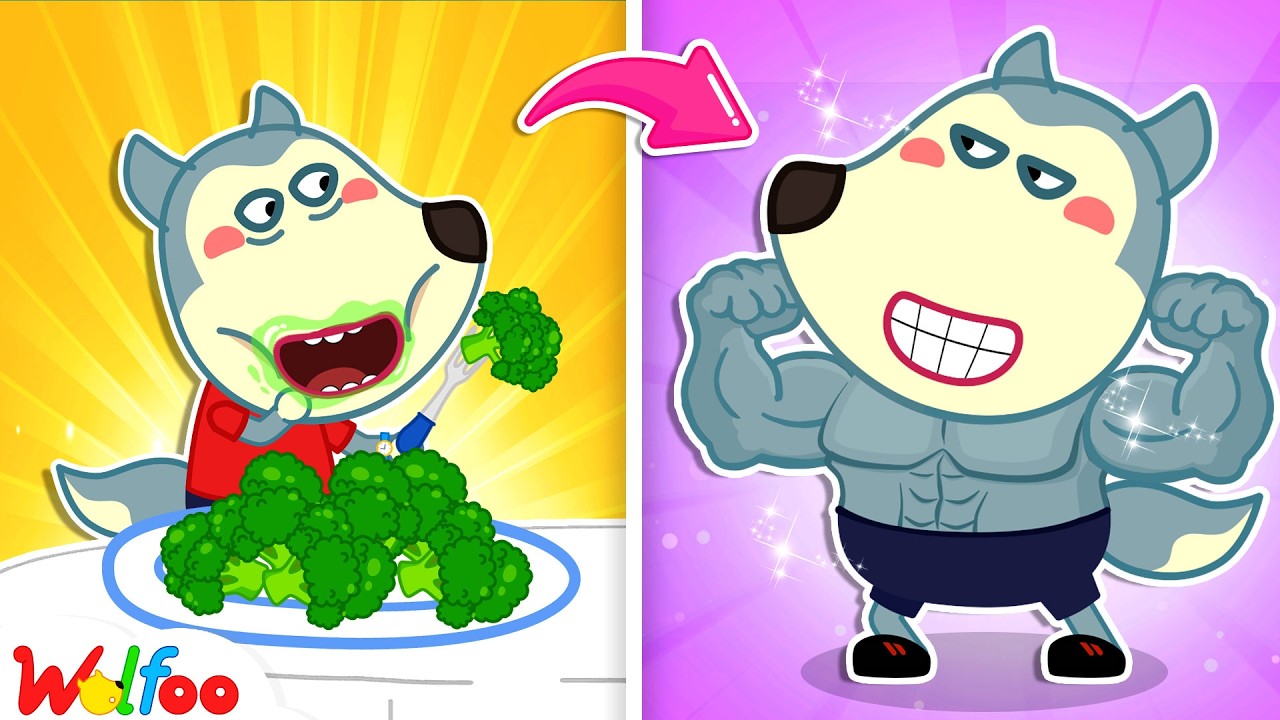 Too Much Veggies?! 😲🥦 Kids Learn Balanced Eating - Bright Parents | Cartoon for Kids