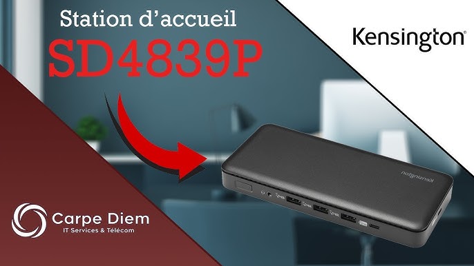 SD4839P Station d'accueil USB-C sans pilote 10 Gbits/s + triple sortie  vidéo et alimentation PD 85 W, Universal Laptop & USB Docking Stations