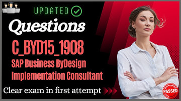 SAP C_BYD15_1908 Certification Questions and Study Material [Latest]