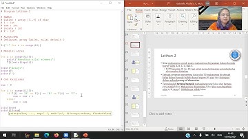 KU1102-M11S05: Input karakter pada sebuah array