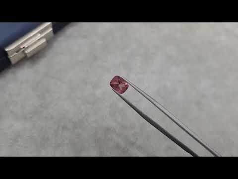 Cushion-cut pink-orange spinel 1.62 ct, Burma Video  № 2