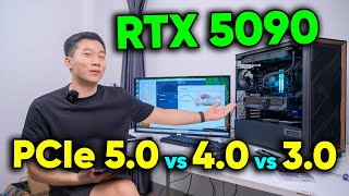 I tested RTX 5090 on PCIe 5.0 vs PCIe 4.0 vs PCIe 3.0 - New technology is redundant