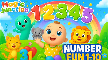 🎵 Number Fun 1 to 10 | Counting Song for Kids | #NumberSong #MagicJunction #KidsLearning 