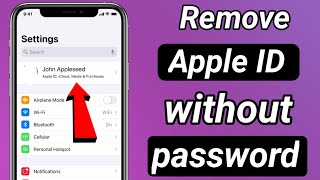 Remove Apple ID without password //how to signout apple id without password