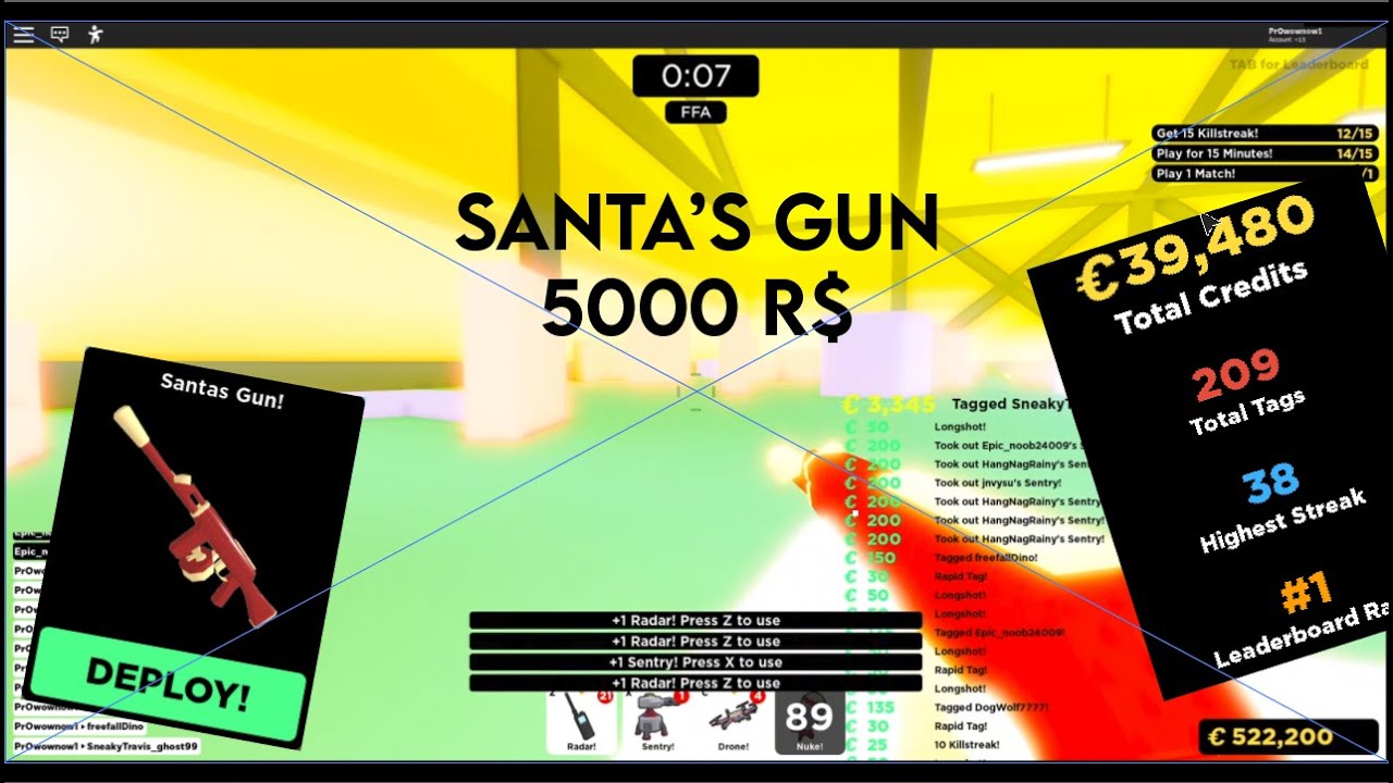 Playing Big Paintball with the 5000 R Santa Gun! (2 Nukes) YouTube