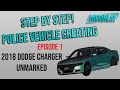 CREATING A NON ELS POLICE VEHICLE STEP BY STEP | EPISODE 1 | 2018 DODGE CHARGER UNMARKED | ZMODELER3