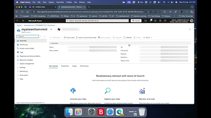 Creating Azure AI Search Service