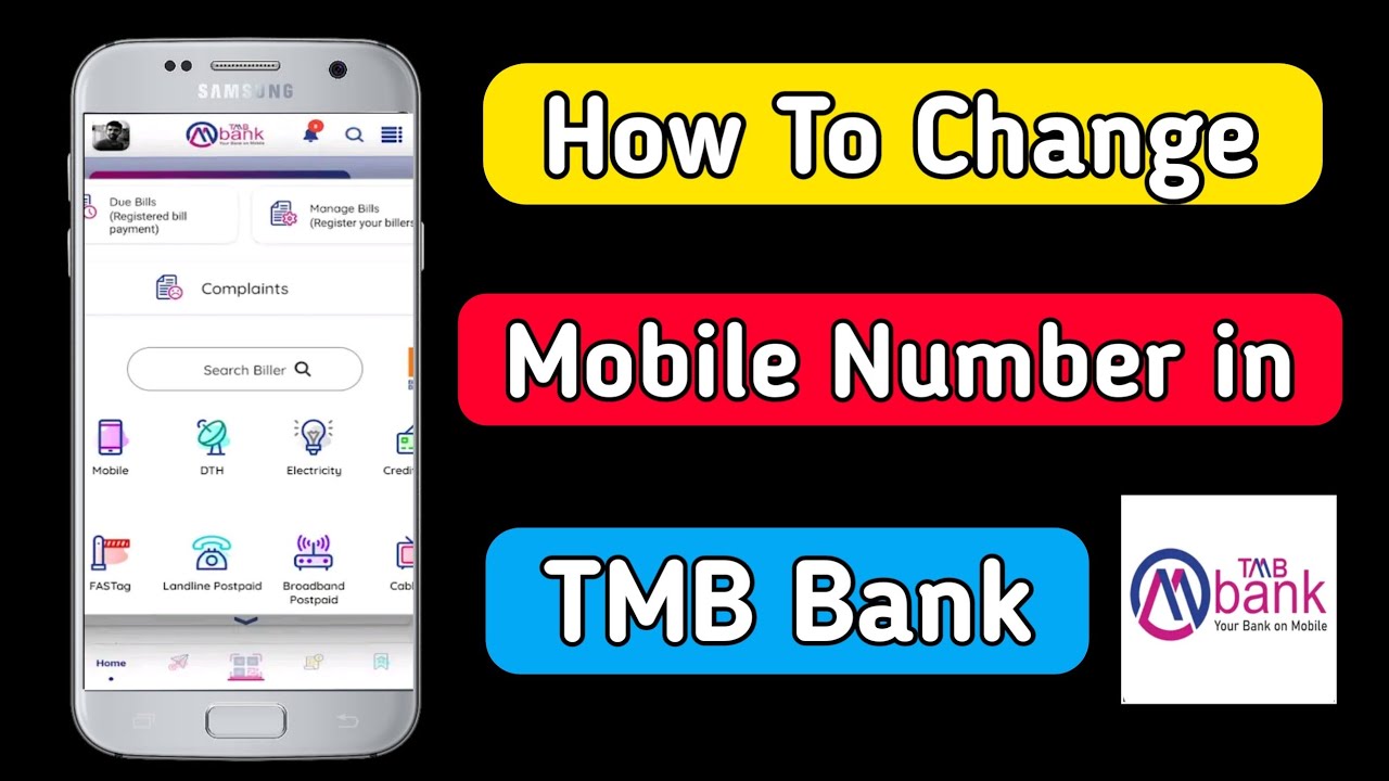 tmb banking mobile  Update 2022  tmb bank mobile number change |how to change mobile number in tmb bank